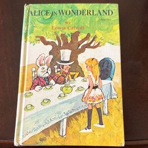 Alice in Wonderland Hardcover Book-copyright 1970